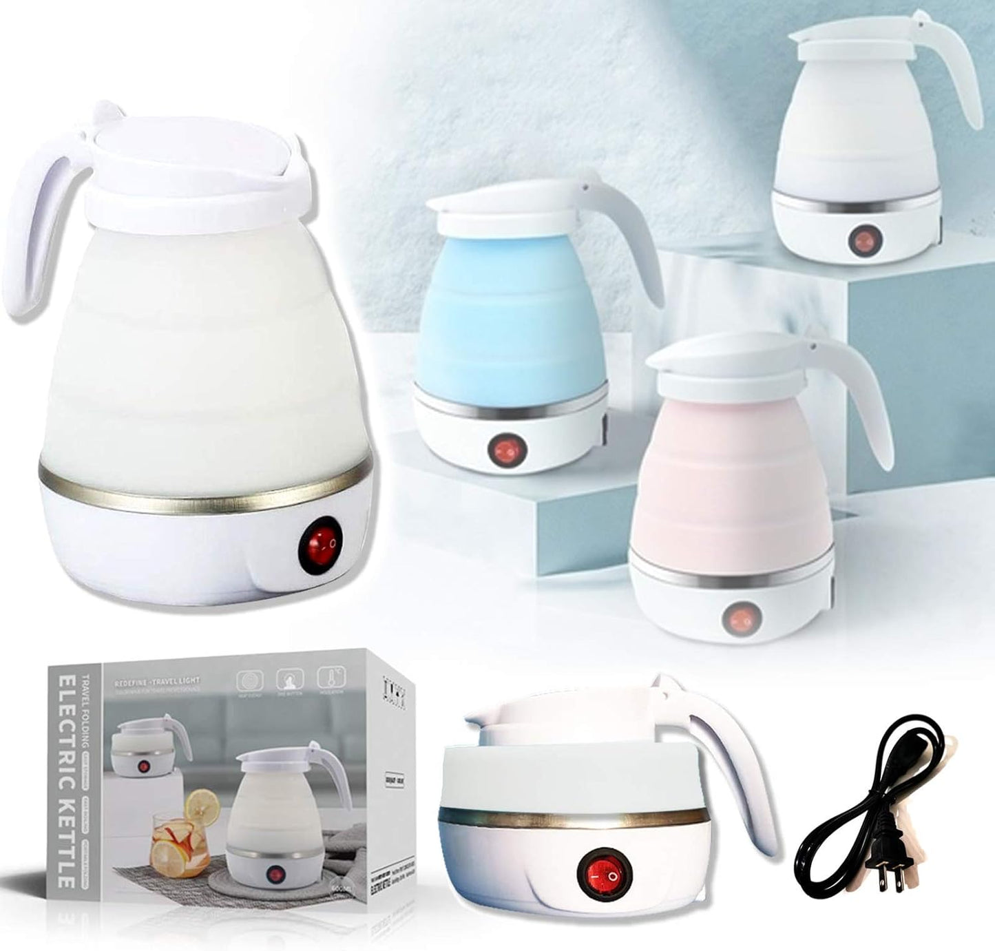 Portable & Foldable Silicon Electric Kettle